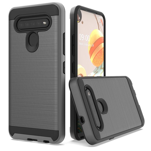 Support Print logo Picture Wire Drawing Design Cover Phone case for LG K61 Stylo 6 K51
