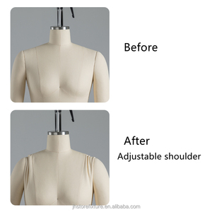 Nouveau Design de décoration de magasin, corps entier de couleur blanche, <span class=keywords><strong>cintre</strong></span> réglable pour Mannequins féminins avec Base de roue pour magasin de vêtements - Product Image 3