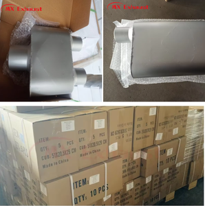 Prix d'usine <span class=keywords><strong>Silencieux</strong></span> d'échappement universel ovale Flowmaster 2" 2.5" en acier aluminisé à chambre - Product Image 6