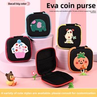Boîte de rangement EVA mignonne de style anime, étui pour écouteurs, câble de données, organisateur de disque dur portable, boîte d'emballage pour appareils numériques