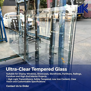 Panneau de vitrine en verre trempé haute performance, transparent <span class=keywords><strong>et</strong></span> <span class=keywords><strong>incassable</strong></span>, personnalisé, creux, pour salle de bain <span class=keywords><strong>et</strong></span> extérieur - Product Image 4