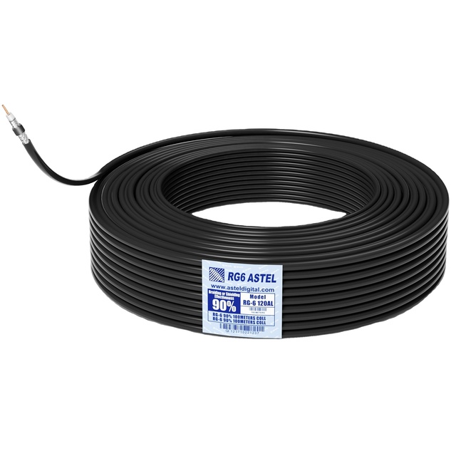RG6 ASTEL Coaxial Cable  RG6  TV Cable 100Y Oem Color Kenya Market Hot Sales RG11 Tv Cable