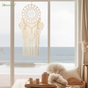 Attrape-rêves moderne fait main à prix compétitif Art mural Boho Décoration intérieure Attrape-rêves suspendus en macramé - Product Image 6