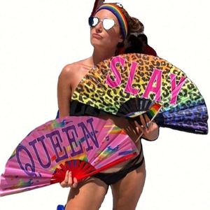 Grand éventail en bambou pour le Tai Ji Kung Fu chinois, logo personnalisable et style traditionnel, éventail DIY Angel Pride - Product Image 1