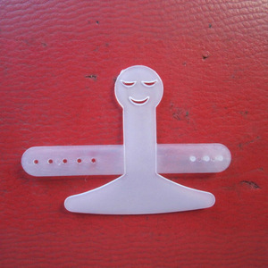Smiley Face Hand Guard For Vegetable Cutter Transparent Plastic Safety Protector Kitchen Knife Accessory - Product Image 4