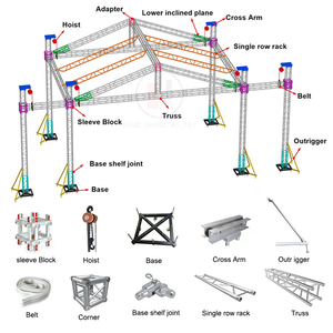 Nhôm khung giàn cấu trúc/tổ chức sự kiện nhôm Spigot /Bolt Đèn sân khấu triển lãm giàn hiển thị - Product Image 2