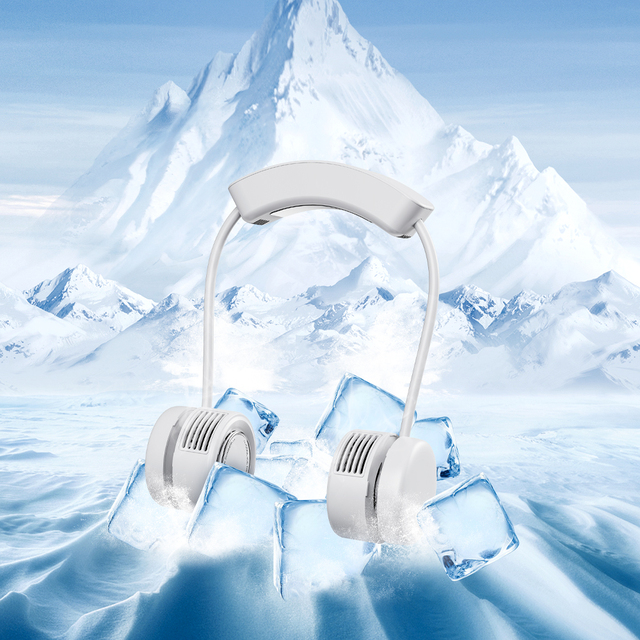Portable Cooling Band Hanging Bladeless Fans Mini Usb Rechargeable Summer Cooler Neck Fan