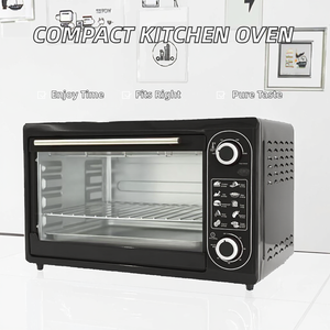 Small Household Stainless Steel Countertop Oven <b>Timer</b> Large Capacity Smokeless Multi-Purpose for Bread Making Pizza Electric Cou - Product Image 5