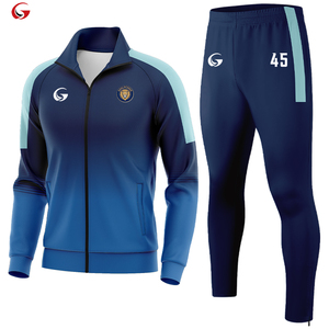 Áo khoác thể thao bóng đá câu lạc bộ Sublimation, may đo, khóa kéo toàn thân, chất liệu 280 gsm, giữ ấm, bộ đồ tập bóng đá WX25705 - Product Image 1