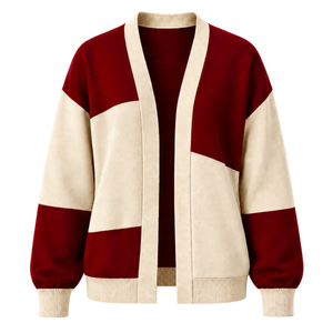 Ajoutez vos pulls personnalisés de haute qualité à col en V pour les logos des sororités/fraternités/écoles/collèges/universités, cardigans tricotés - Product Image 1