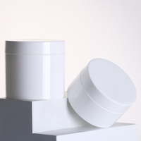 300g 500g vide PP rond large bouche soin de la peau crème conteneur blanc cosmétique pots en plastique avec couvercle