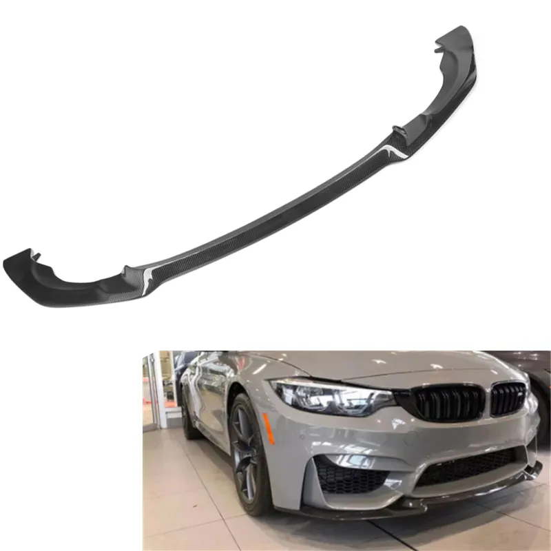 Bibir Bumper Depan Belakang Serat Karbon, Pengganti F80 M3/ F82 M4 2014-2018 F80 M3/ F82 M4