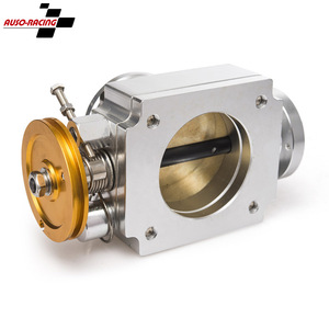 Cuerpo de aceleración Auso-Racing de 90 mm, válvula de admisión mecánica universal de aluminio para actualización y reequipamiento. - Product Image 1
