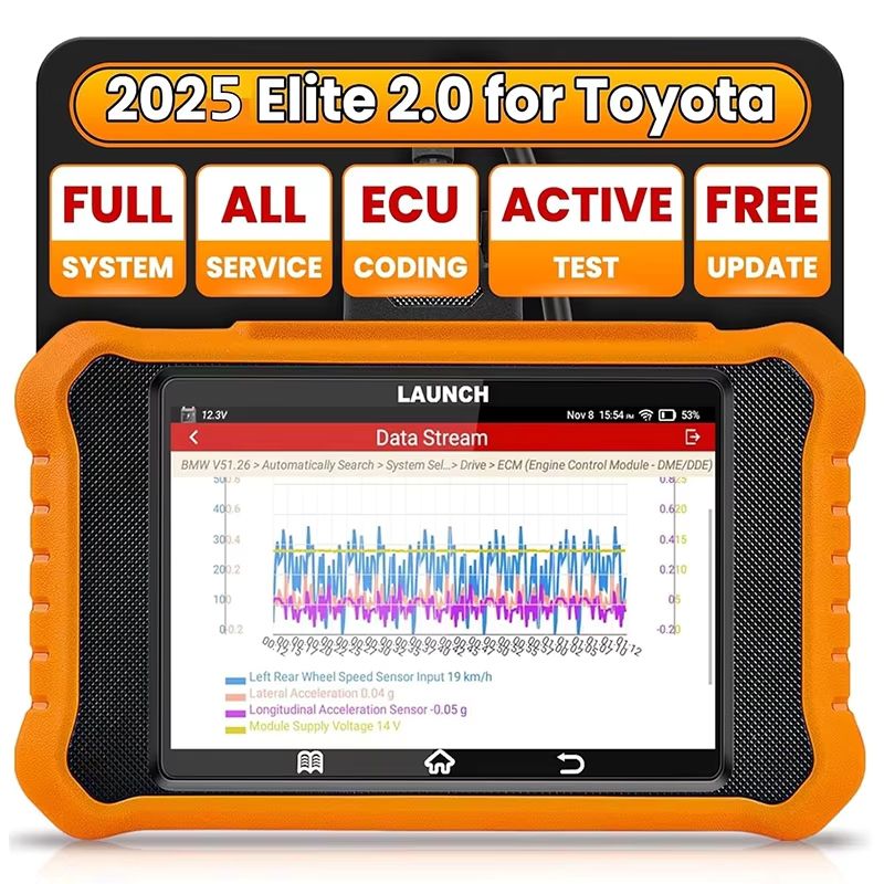 CRE 2.0 OBD2 Code Reader Full System Bi-Directional Scan Tool for ...