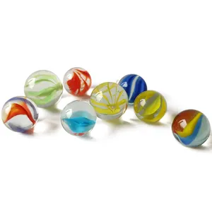 机器制造玻璃大理石出售彩色螺旋玻璃大理石球