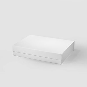 A4 Ondiepe Corporate Gift Verpakking Wit Magnetische Geschenkdoos Met Lint - Product Image 5