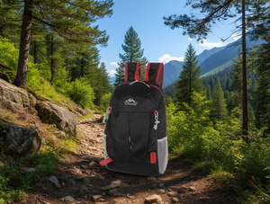 Zaino da Escursionismo 30-40L Impermeabile in Nylon, Regolabile, Unisex, per Attività all'Aperto - Product Image 2