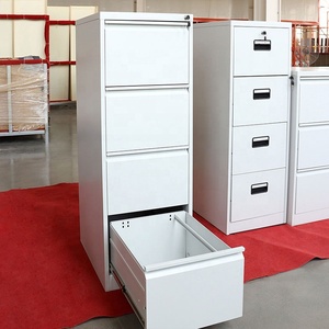Armoire de classement verticale moderne en acier à 4 tiroirs - Rangement de bureau durable <span class=keywords><strong>pour</strong></span> l'école, la salle de sport et l'extérieur - Product Image 3