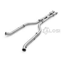 Untuk BMW M3 E90 E92 E93 S65 4.0L 2007-2013 X-Pipe Midpipe Dengan Sport Cats T304 Stainless Steel Pipa Knalpot Performa Tinggi