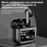 Écouteurs sans fil YYK-Q30NewWireless 5.4 TWS intra-auriculaires, stéréo sport, contrôle tactile, écran numérique, autonomie extrêmement longue, appels clairs, BK