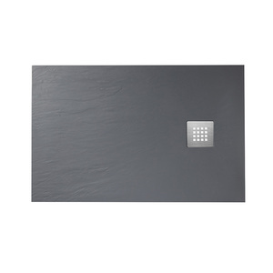 Receveur de <span class=keywords><strong>douche</strong></span> élégant en surface solide <span class=keywords><strong>sans</strong></span> joint pour suite parentale de luxe, villa, hôtel, rénovation de salle de bain, base de sol en pierre de résine - Product Image 6
