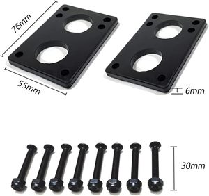 Roues de <span class=keywords><strong>longboard</strong></span> LOOEEL 70 mm 80A avec roulements ABEC-9, entretoises, vis et boulons - transparentes givrées pour longboards - Product Image 3