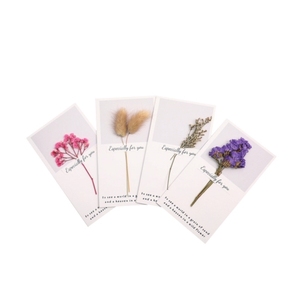 Biglietto di <span class=keywords><strong>auguri</strong></span> all'ingrosso del fiore essiccato di nozze di compleanno di san valentino - Product Image 1