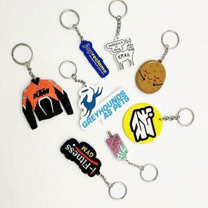 Factory Price All Type of <b>Key</b> Chains <b>Custom</b> 3D Soft PVC Strap PVC Truck Rubber Keychains for Promotion Gift Backpack Keychain - Product Image 3