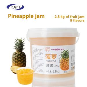 2025 OEM meilleur prix Premium sirop goutte liquide thé lait café 2.8KG pâte d'ananas pot sous vide gelée bonbons confiture de fruits avec pulpe - Product Image 3