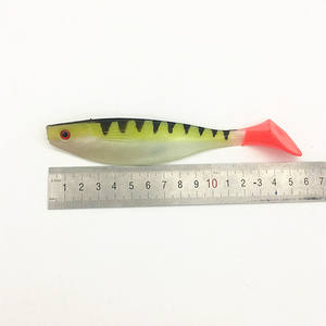 Señuelo caníbal de Pesca de Mar suave, cebo grande T Shad Pro de 27g /16cm, cola en T, pesca de lubina, anzuelo de gusano - Product Image 3