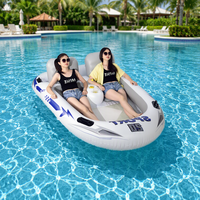 Nouveau design 2026 – Chaise longue flottante gonflable en PVC, île flottante multifonction grande taille pour piscine, fabriquée au Guangdong
