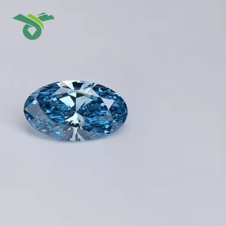 ラボで栽培されたブルーダイヤモンド0.5-2カラットの合成IGI認定VS1VVS1SI1さまざまな価格ルーズ