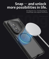 Étui de téléphone magnétique Nillkin CamShield Prop avec support d'objectif intégré, coque de protection antichoc pour Samsung Galaxy Z Fold 8Ultra