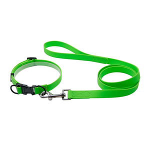 Collar de silicona suave para mascotas, cintas recubiertas de PVC impermeables, collares de plástico de nailon sólido para perros, correas con patrón sólido - Product Image 5