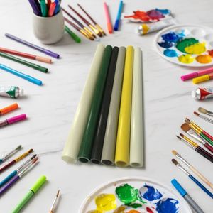 หลอดไฟเบอร์กลาส 3K หลายสี ขนาด 5 มม. ความหนาตามสั่ง น้ำหนักเบา สำหรับงาน DIY โมเดล RC และเสาเต็นท์ - Product Image 1