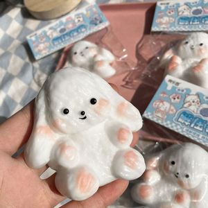 ของเล่นบีบขายส่ง กระต่ายหูตกนุ่มพิเศษ เนื้อสัมผัสนุ่มคล้ายดินเหนียว ของเล่นบีบคลายเครียด - Product Image 1