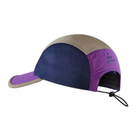 Casquette de course personnalisée à 5 panneaux Casquettes d'alpinisme à bord incurvé Casquette de camping ajustée à séchage rapide avec verrouillage du cordon