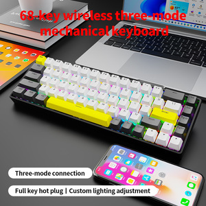 Clavier mécanique Dragon Guardian AK68, 68 touches, rétroéclairage RVB, sans fil, filaire, pour jeux, esports, programmable, touches PBT - Product Image 4