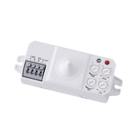 PDLUX PD-MV1017MD-C Détecteur de mouvement numérique à micro-ondes 360 degrés 5,8 GHz avec interrupteur lumineux et sortie 220 V et capteur de position