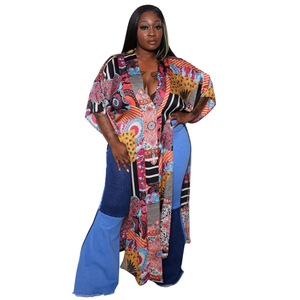 <span class=keywords><strong>Abbigliamento</strong></span> Plus Size per Donne Europee e Americane, Outfit Estivo da Vacanza, Abito da Spiaggia, Vestito Lungo Casual e Comodo - Product Image 4