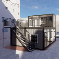 Bureau de chantier mobile personnalisable à assemblage rapide, conforme aux normes ISO, ignifuge et résistant au vent