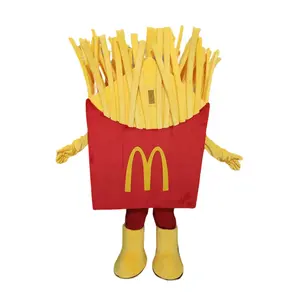 McDonalds KFC Fast Food tema patates kızartması maskot kostüm