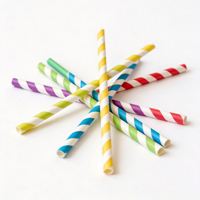 Pailles à boba jetables en papier recyclable emballées individuellement pour milkshake et bubble tea, marque HTX, couleur violette