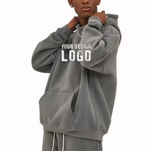 Sweat-shirts pour hommes en molleton épais 350g, style ample, décontracté, à épaules tombantes, pour l'automne et l'hiver - Product Image 6