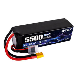 YKX Großhandel OEM/ODM XT60-Stecker 22,2 V 4S 6S UAV <span class=keywords><strong>RC</strong></span> FPV Lithium-Polymer-Festkörper-<span class=keywords><strong>Lipo</strong></span>-Drohnenakku - Product Image 2