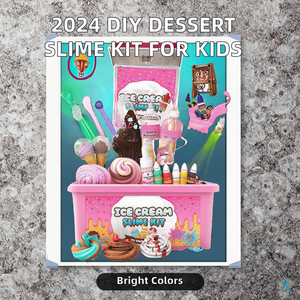 Kit de Slime MU 2025 para Fiestas Infantiles, 12 Colores, Unisex, para Niños de 8 a 13 Años, Tema de Pastel y Helado, Crea Slime de Nube de Mantequilla y Espuma - Product Image 3