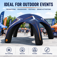 Carpa Inflable CATC de Instalación Rápida en 5 Minutos, para Eventos, de Tela Oxford para las 4 Estaciones, Impermeable, con Ventilador Interno, Personalizable