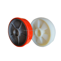 Composants de rouleaux de chariot élévateur industriel - Roues de direction hydrauliques manuelles en PP/Polyuréthane/Nylon, Roues en PP (Pièces de chariot élévateur)