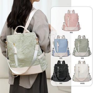 Mochila de mujer de alta capacidad 2025, nueva mochila de viaje y bolsa de viaje de cuero PU suave - Product Image 1