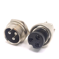 Conector de Panel de Cable Macho a Prueba de Agua, Conector de 220V, 20A, GX16, Enchufe de Aviación Hembra, para Conectores Circulares